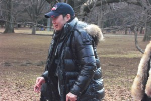 さっそうと？歩く・・・