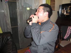 大きな口をあけて・・・